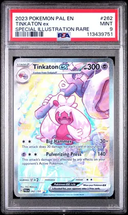 PSA 9 MINT Tinkaton Ex SIR Pokemon Paldea Evolved 262/193 - Image 1