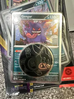 ×6 Pokemon TCG: Pitch Black Premium Checklane Booster Blister Packs Gengar Promo - Image 3
