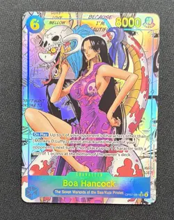 One Piece TCG Boa Hancock OP07-051 Manga Alt Art 500 Years In The Future ENGLISH - Image 1