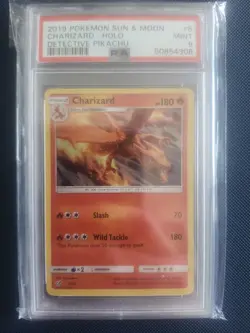 The Pokemon Company 2019 Detective Pikachu Charizard 5/18 English Holo PSA 9 - Image 1