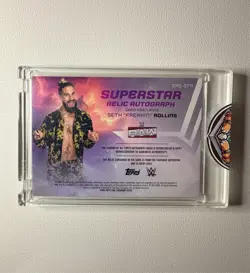 WWE Topps Universe Seth Freakin Rollins Superstar Relic On Card Auto /99 - Image 2