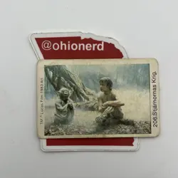 Swedish Stjarnornas Krig Star Wars Dina Idoler Card Luke Yoda Dagobah 206 ESB 83 - Image 1