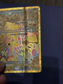 Misprint Damaged Pokemon TCG Pikachu ex 247/191 Surging Hyper Rare Full Art - Image 4