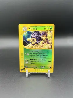 Weezing 70/165 Reverse Holo Rare 2002 Pokemon Expedition E-Reader NM - Image 1