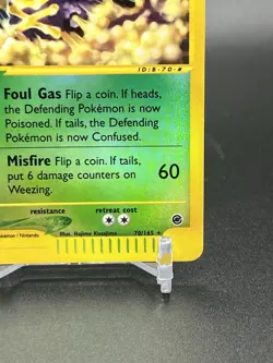 Weezing 70/165 Reverse Holo Rare 2002 Pokemon Expedition E-Reader NM - Image 5