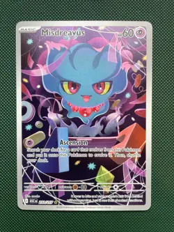 Pokemon Misdreavus Illustration Rare 233/217 Ascended Heroes NM - Pack Fresh - Image 1
