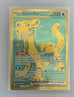 Chien-Pao ex 242/091 Hyper Rare Gold Paldean Fates Pokemon TCG NM - Image 1