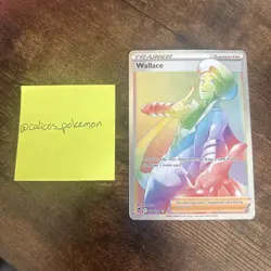 Pokemon Silver Tempest - Wallace NM Rainbow Secret Rare 208/195 - Image 1