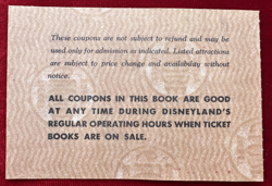 1981 DISNEYLAND CHILD "E" TICKET E Ticket Vintage Disney MINT COND! w/ COA D11 - Image 5
