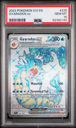 PSA 10 GEM MINT Gyarados Ex Scarlet & Violet Base Holo Pokemon 225/198 - Image 1