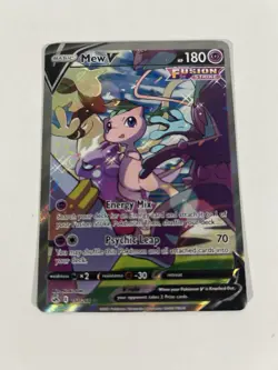 Pokemon TCG Mew V 250/264 Fusion Strike Ultra Rare Full Art Holo English 2021 - Image 1