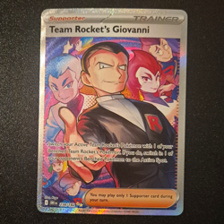Pokemon TCG Team Rocket's Giovanni 238/182 Destined Rivals Full Art Holo - Image 1