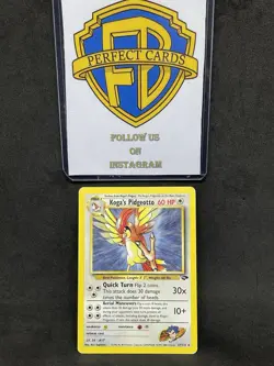 POKEMON GYM CHALLENGE KOGA’S PIDGEOTTO NONHOLO 27/132 LP- - Image 1