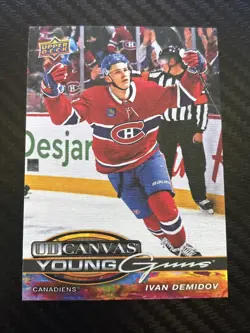 Ivan Demidov 2025-26 Upper Deck Series 2 Young Guns UD Canvas C-231 NM *CLEAN* - Image 1