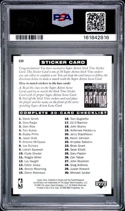 1996-97 Upper Deck Michael Jordan - Superaction Stick 'ums Stickers Series 2 - Image 2