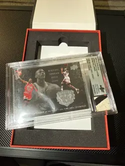 2009-10 Upper Deck #50 Michael Jordan Multi Color Game Used Patch Jersey Fusion - Image 1
