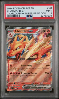 PSA 9 MINT Charizard Ex Collection Promo Holo Pokemon SVP 161 - Image 1