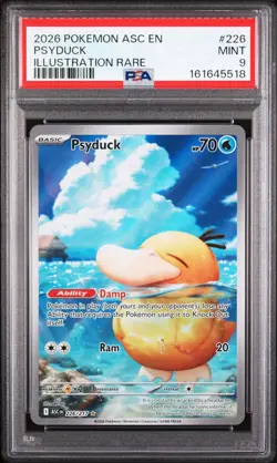 2026 POKEMON ASC EN-ASCENDED HEROES ILLUSTRATION RARE #226 PSYDUCK PSA 9 - Image 1