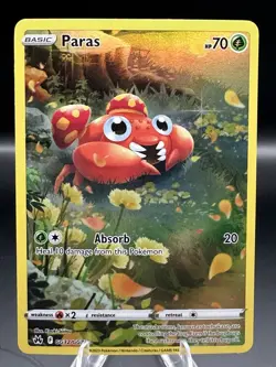 Paras GG32/GG70 - Crown Zenith Galarian Gallery Full Art Holo Pokemon TCG NM - Image 1