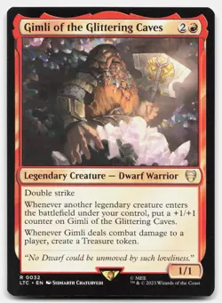 Gimli of the Glittering Caves - NM - LTC Commander: LTR #32 - MTG Magic - Image 1