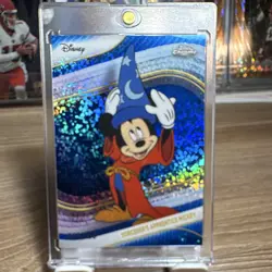 Topps 2023 Chrome Disney 100 #190 Sorcerer's Apprentice Mickey /150 Rainbow Foil - Image 1