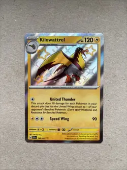 Pokemon TCG Paldean Fates Shiny Rare Kilowattrel Card 146/091 - Image 1