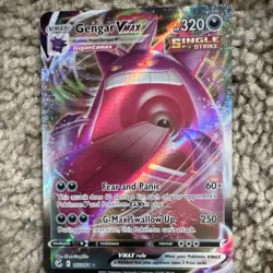 Pokemon Gengar VMAX Full Art Ultra Rare Holo Single Strike Fusion Strike 157/264 - Image 1