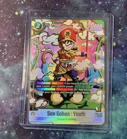 Dragon Ball Fusion World Son Gohan Youth FB03-139 SCR Secret Rare Alt Art NM - Image 1