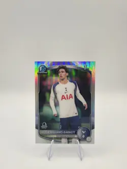 LUCA WILLIAMS-BARNETT 2025-26 UEFA BOWMAN CHROME 1ST REFRACTOR #BU-LWB SPURS - Image 1