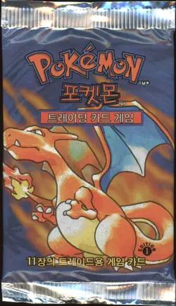 2000 Pokemon KOREAN 1st Edition Base Set Charizard Booster Pack Factory Sealed - Image 1