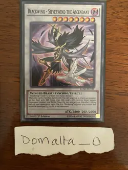 Yugioh Blackwing - Silverwind the Ascendant LC5D-EN134 1st Ed Super Rare NM/VLP - Image 1