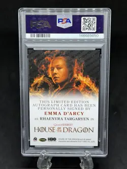 2024 Rittenhouse House Of The Dragon Season 1 Auto Full Bleed Emma D'arcy PSA 8 - Image 2