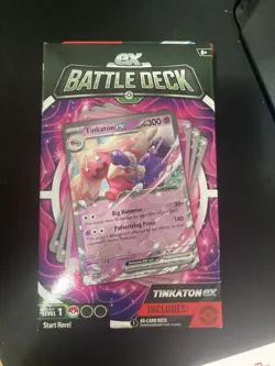 Pokemon TCG Tinkaton ex ex Battle Deck Level 1 Sealed 60-Card Deck - Image 1