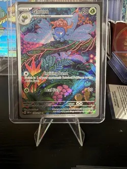 Pokemon Gloom Card 198/197 SV03 Obsidian Flames Holo Rare TCG Illustration - Image 1