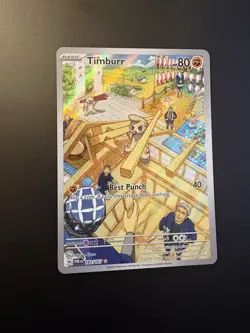 Timburr 183/167 Twilight Masquerade NM Illustration Rare Pokemon TCG - Image 1