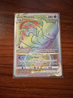 Mewtwo VSTAR Rainbow Rare 079/078 Pokemon GO Secret Rare NM - Image 1