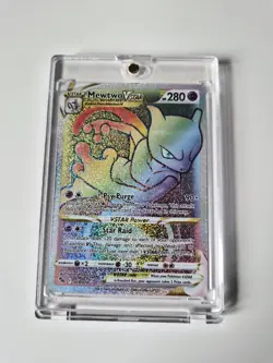 Pokemon Card Mewtwo VSTAR 079/078 Rainbow Secret Rare Pokemon Go SWSH NM - Image 1