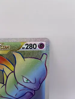 Pokemon Card Mewtwo VSTAR 079/078 Rainbow Secret Rare Pokemon Go SWSH NM - Image 4