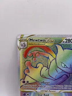 Pokemon Card Mewtwo VSTAR 079/078 Rainbow Secret Rare Pokemon Go SWSH NM - Image 5