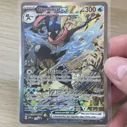 Pokemon TCG Greninja ex SVP132 Scarlet & Violet Black Star Promo Holo Card NM/M - Image 1