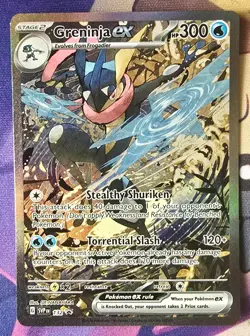 Pokemon TCG Scarlet & Violet Greninja Ex Black Star Promo SVP132 NM-Mint - Image 1