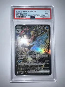 Pokemon TCG Greninja EX SVP132 Shrouded Fable Black Star Promo Card PSA 9 - Image 3