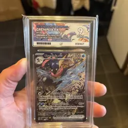 Pokemon TCG Greninja EX SVP132 Shrouded Fable Black Star Promo Card PSA 9 - Image 1