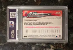 2018 Topps Opening Day Mike Trout Stadium Signatures SSP PSA 10 - Image 2