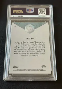 2023 TOPPS CHROME DISNEY 100 #47 LOTSO GOLD /50 PSA 9 - Image 2
