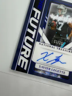 Xavier Legette RC Auto /10 2024 National Treasures The Future Panthers - Image 5