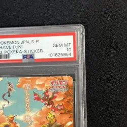 PSA 10 Pokemon Card Spring Sticker Let's Have Fun 2021 Japanese - Image 2