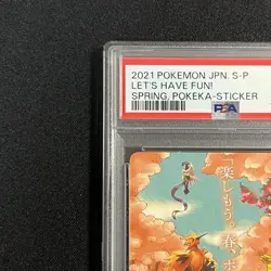 PSA 10 Pokemon Card Spring Sticker Let's Have Fun 2021 Japanese - Image 3