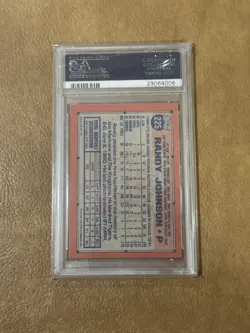 1991 Topps Desert Shield Randy Johnson PSA 10, #225 - Image 2