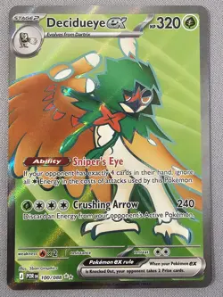 Pokemon TCG Mega Evolutions Perfect Order 100/088 Decidueye EX UR - Image 1